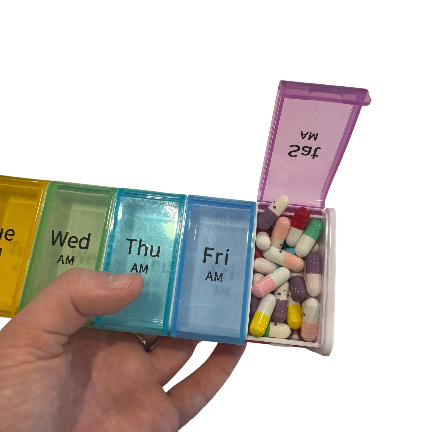 7 Day Pill Box — 2x Day — Super Sized Jumbo Box