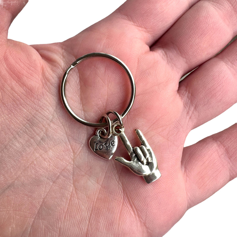 Keyring — NZSL “I Love You”