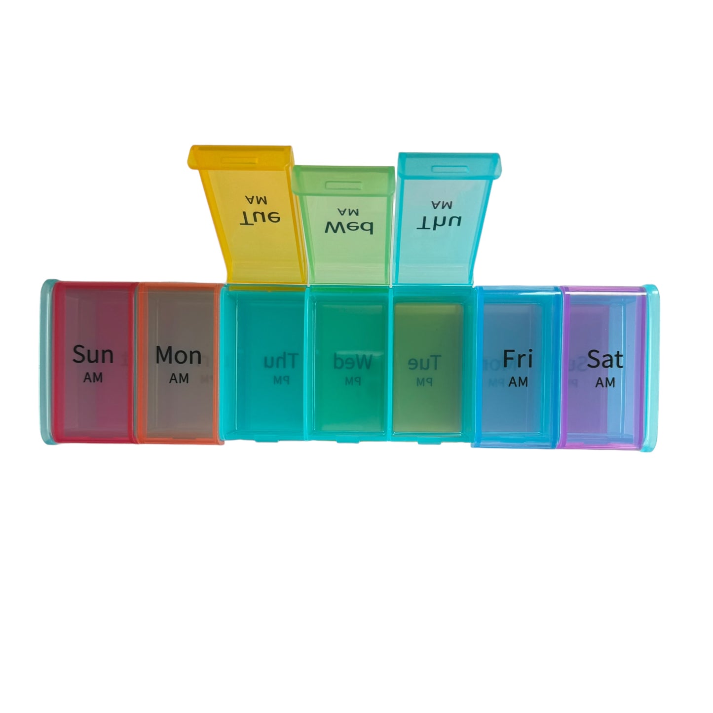 7 Day Pill Box — 2x Day — Super Sized Jumbo Box