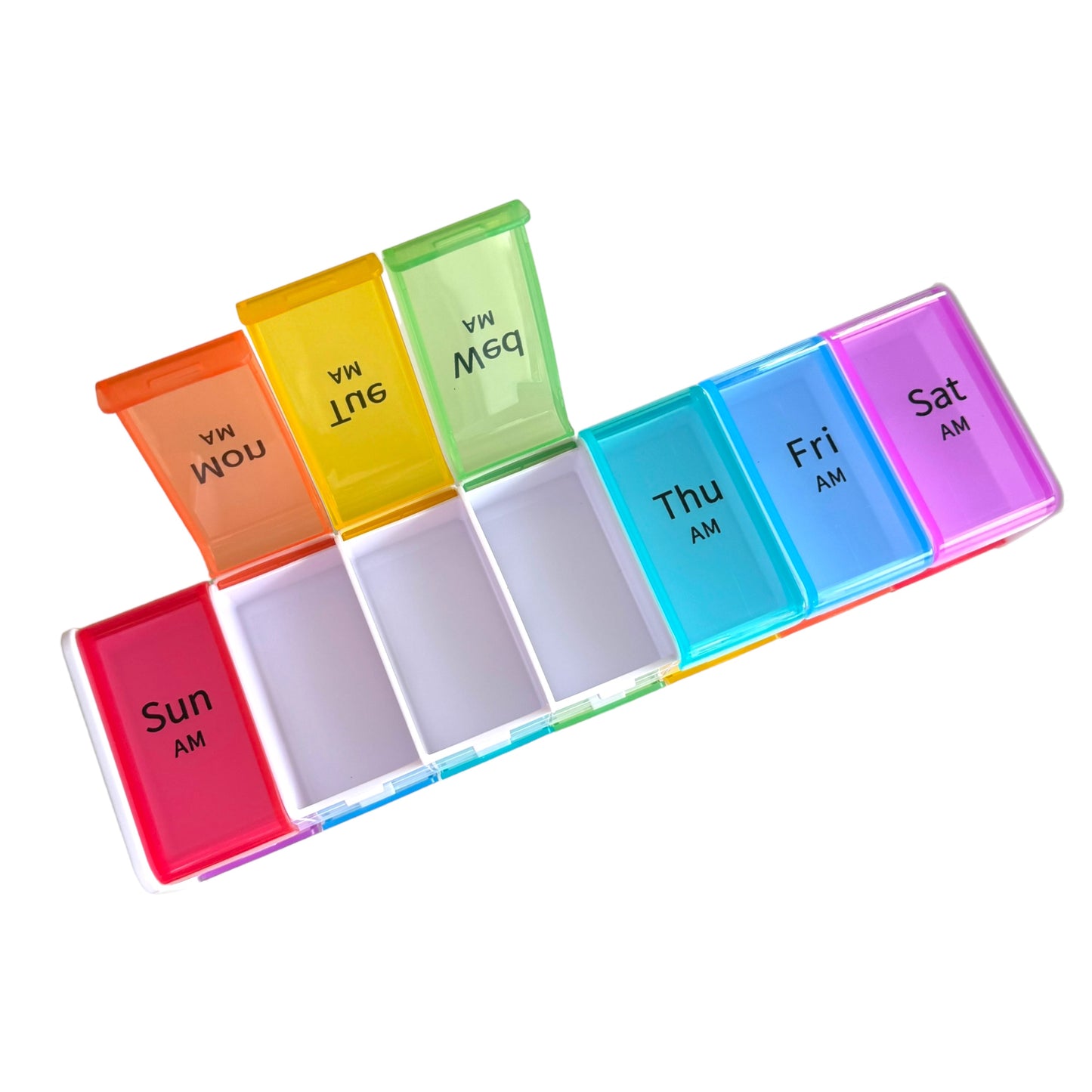 7 Day Pill Box — 2x Day — Super Sized Jumbo Box