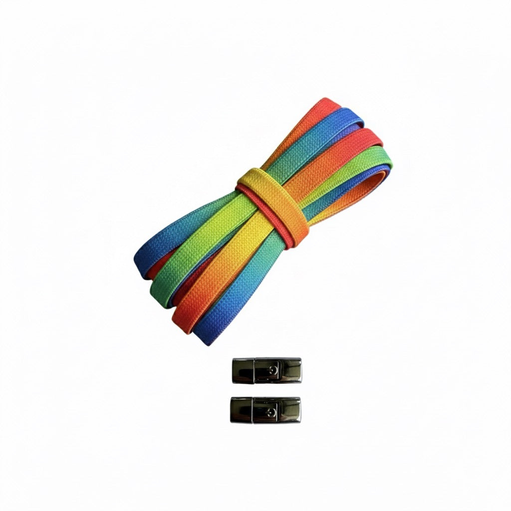 Adaptive ‘No Tie’ Shoelaces — ‘Press and Lock’