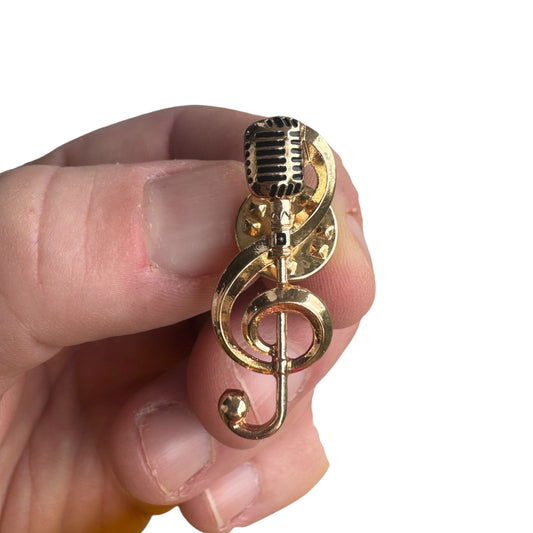 Pin — ‘Microphone Musical Note’