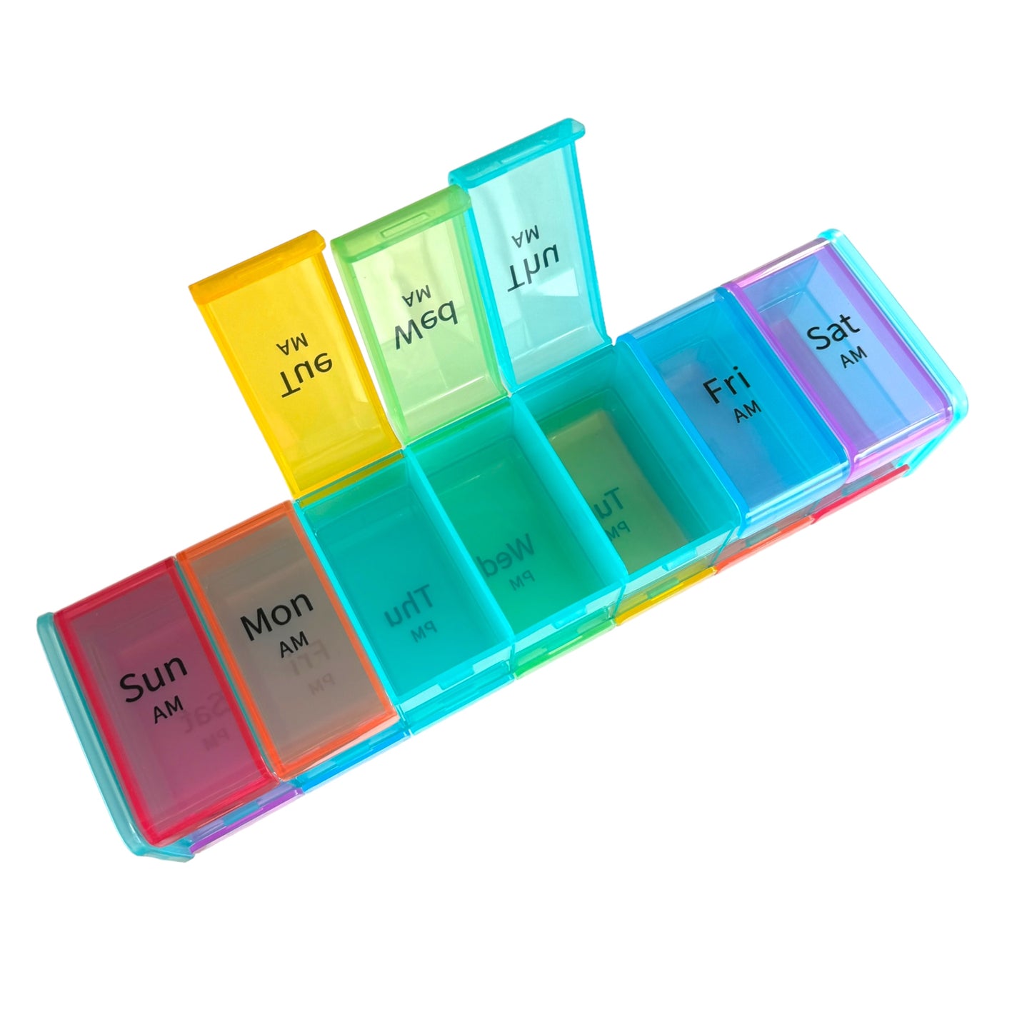 7 Day Pill Box — 2x Day — Super Sized Jumbo Box