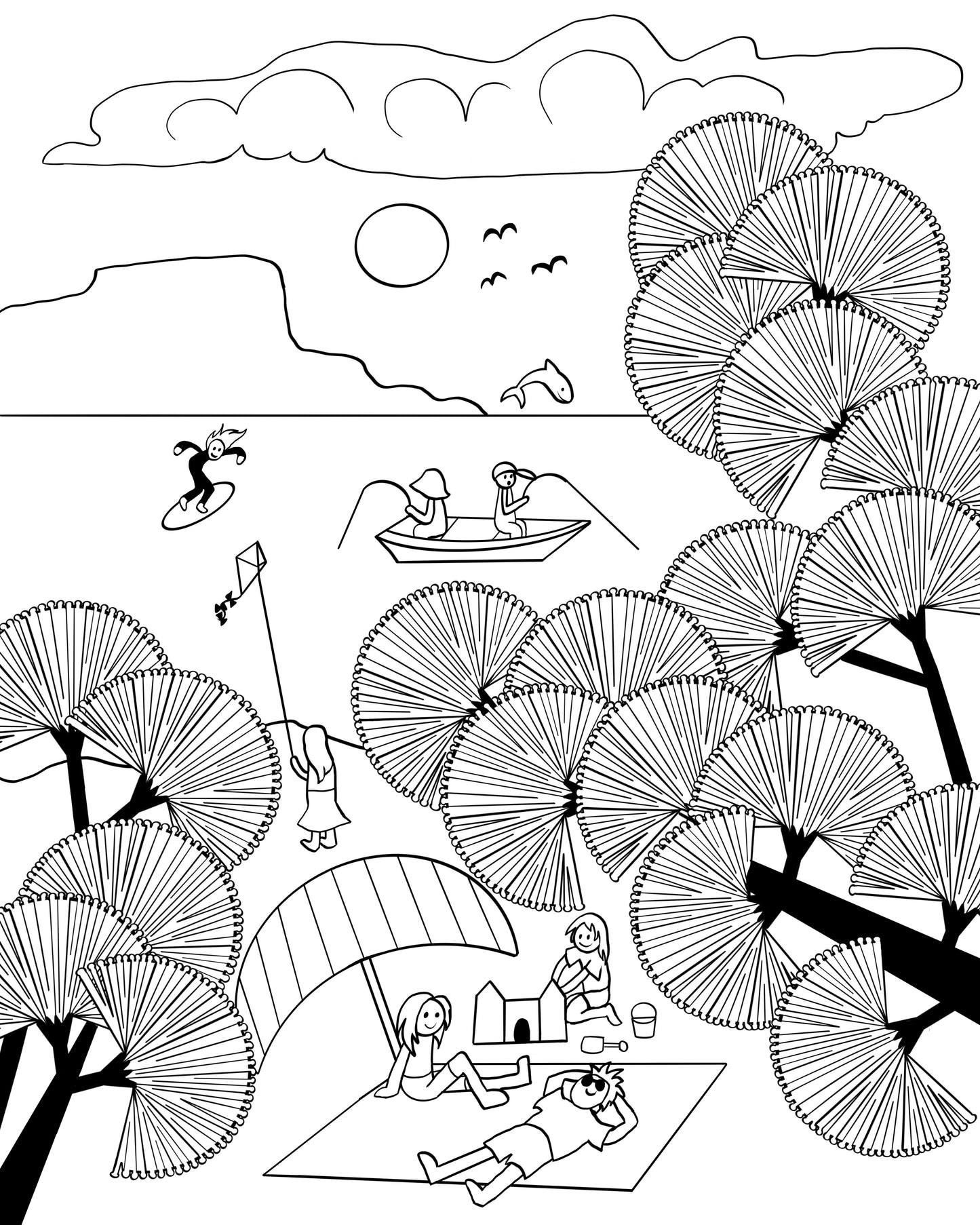 Colour-In Christmas Card — By Artist Geri Herd