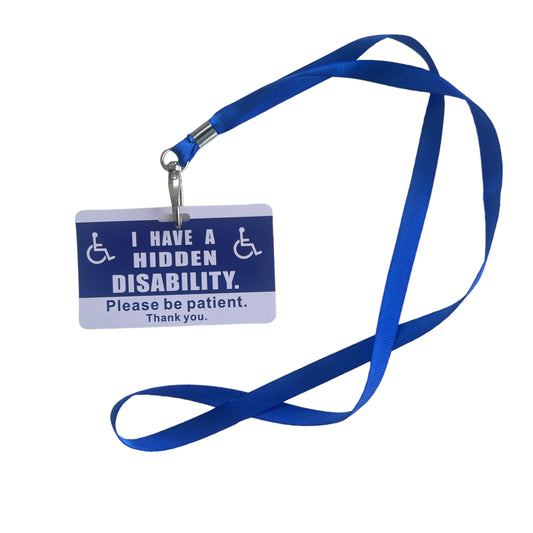 Hidden Disability Card + Lanyard