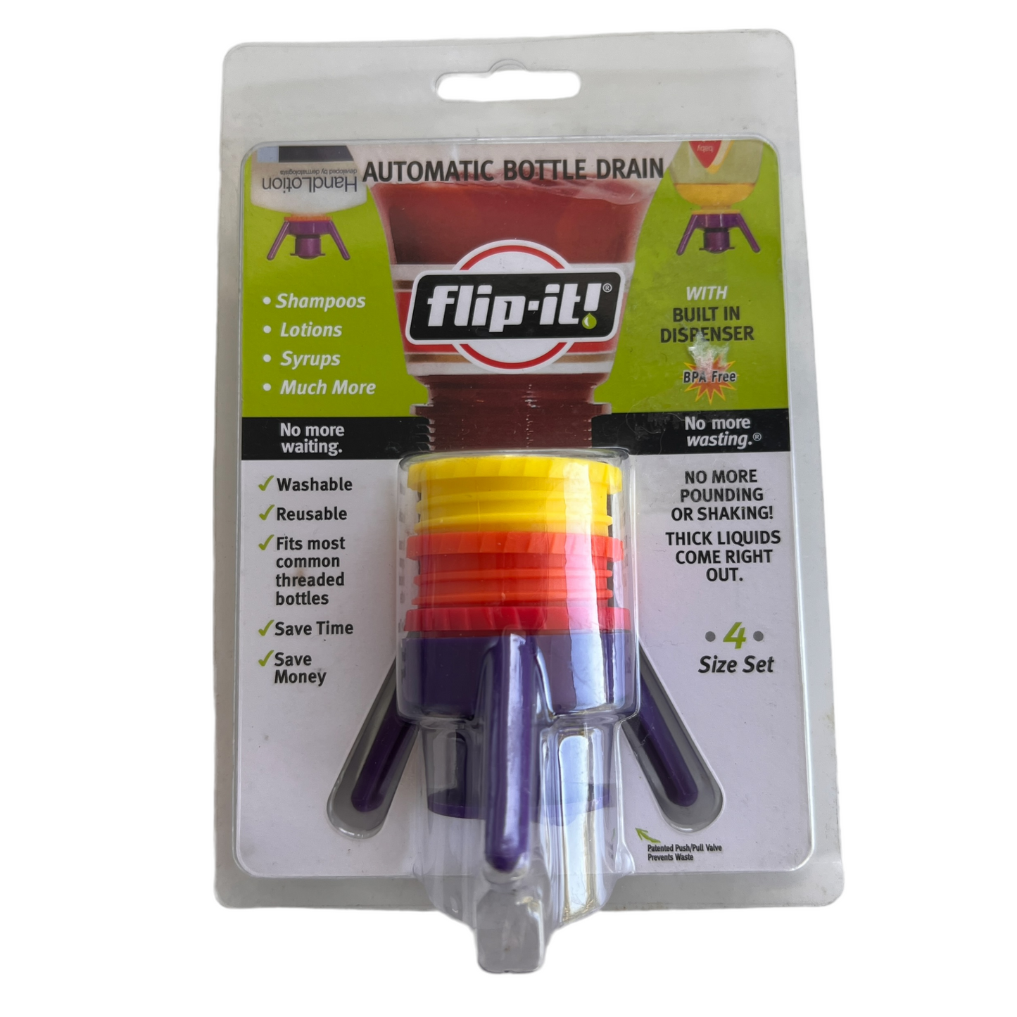 ‘Flip It’ Bottle Drain SPIRIT SPARKPLUGS Purple