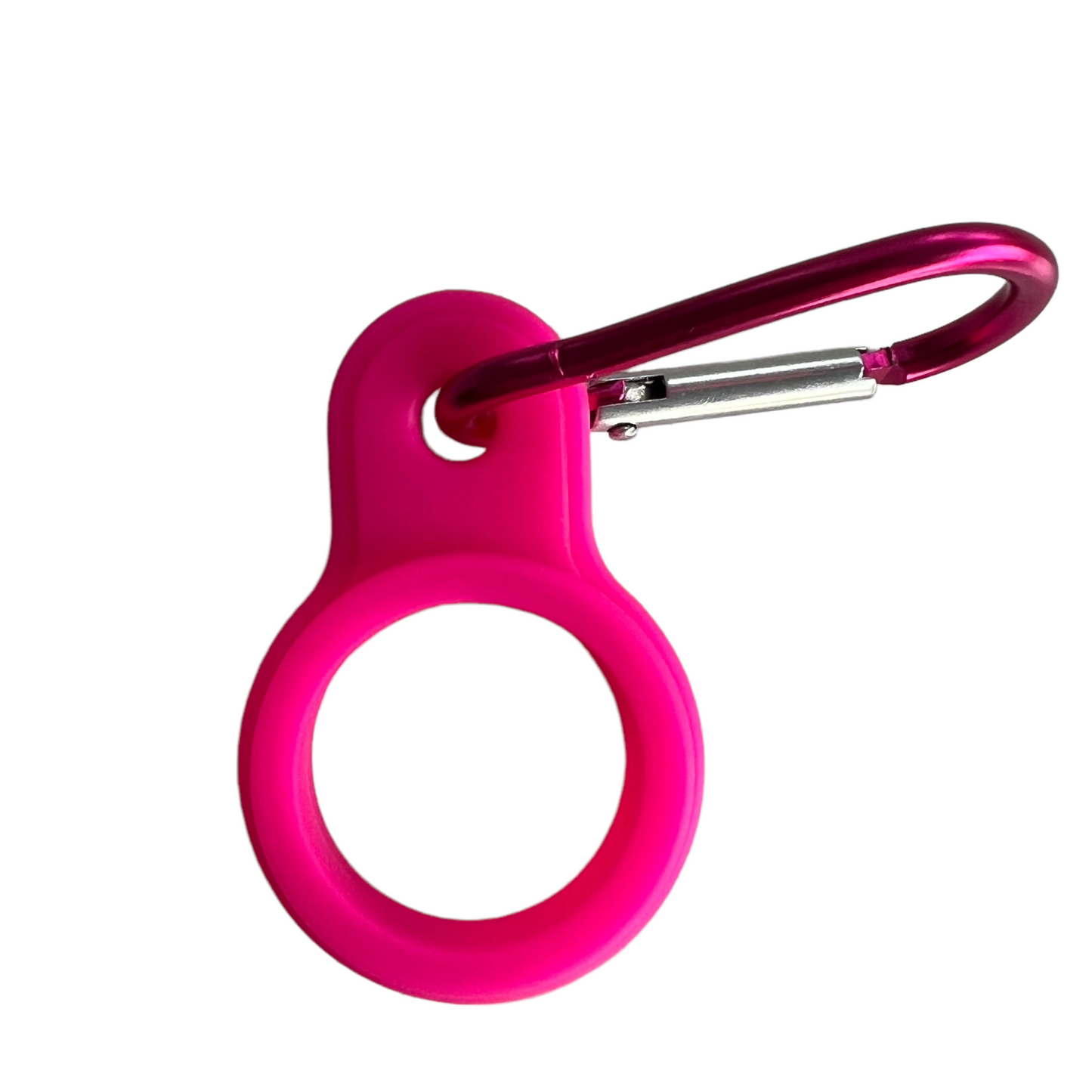 🍦✝️🤳🏼 Silicone Carabiner Bottle Holder SPIRIT SPARKPLUGS Hot Pink