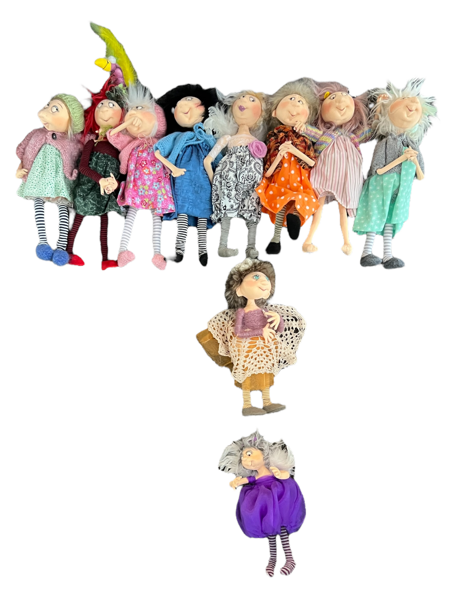 Tina, Sitting Standing Dolls Splash Quilting
