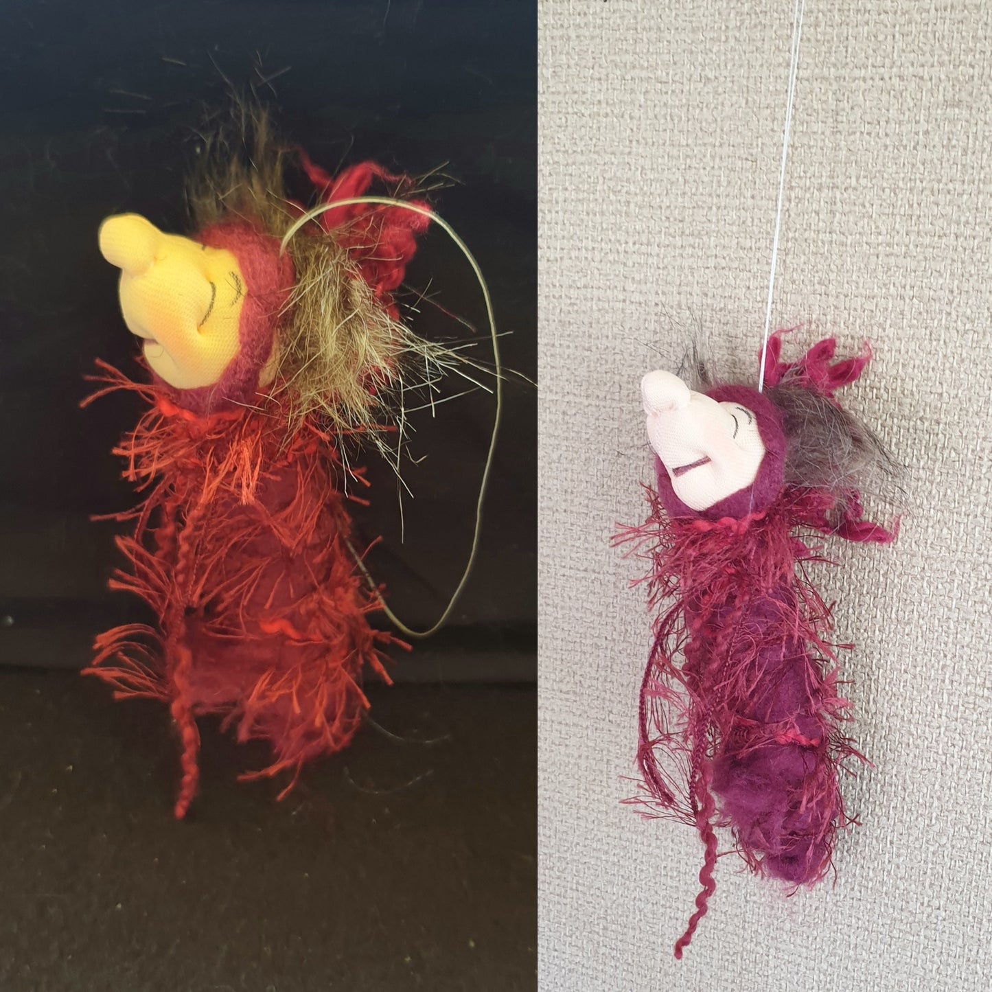 Harry the Hanging Worm Toys Splash Quilting
