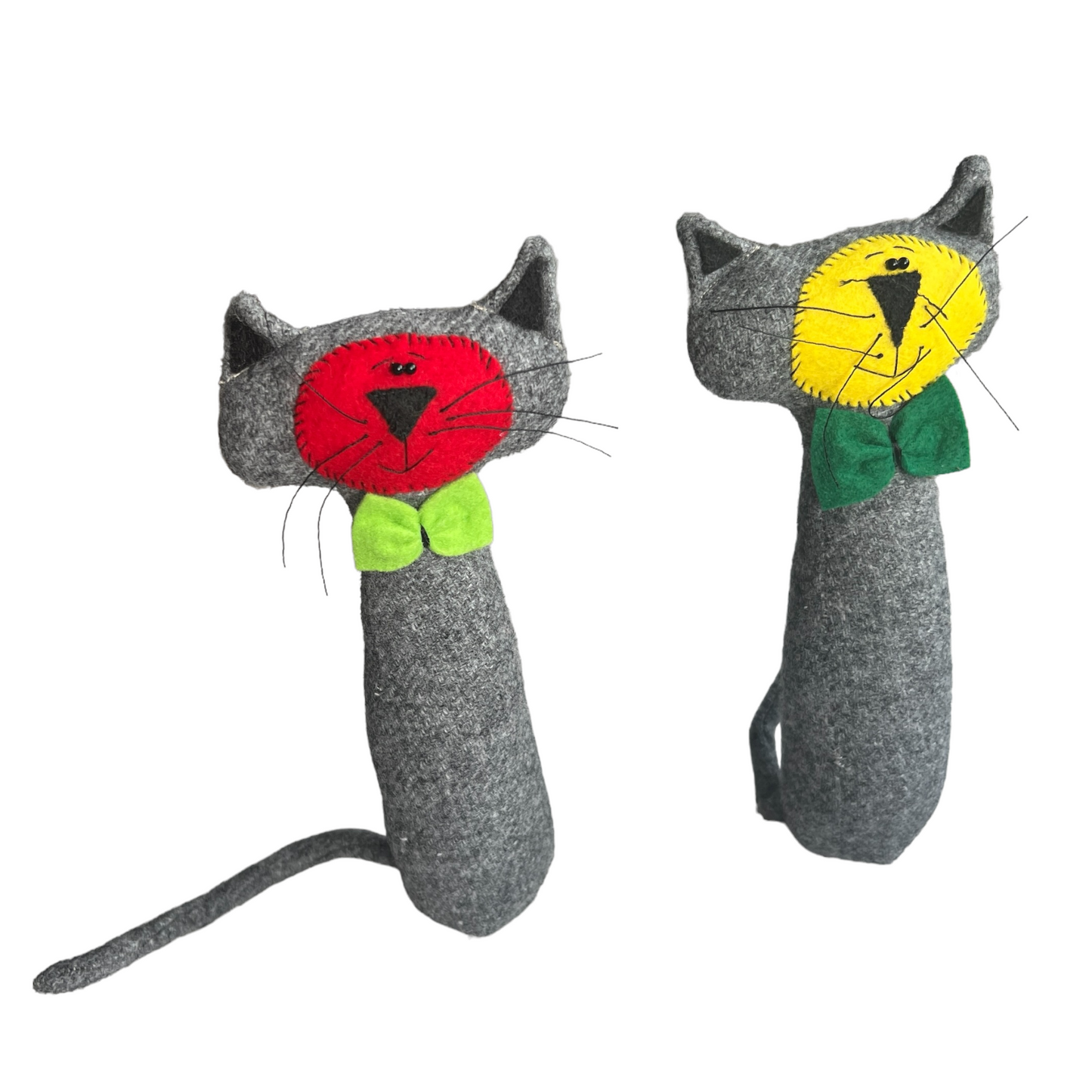 Standing Cats Splash Quilting Grey