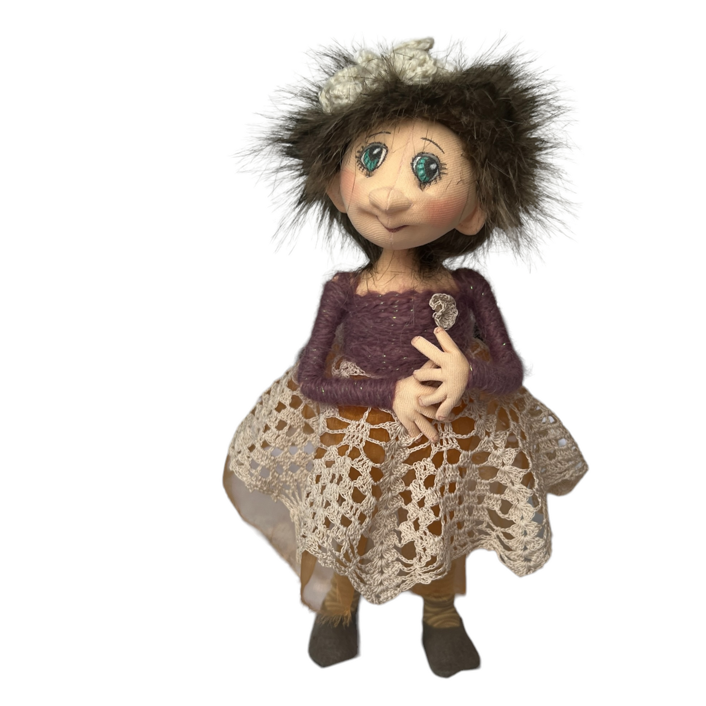 Tina, Sitting Standing Dolls Splash Quilting