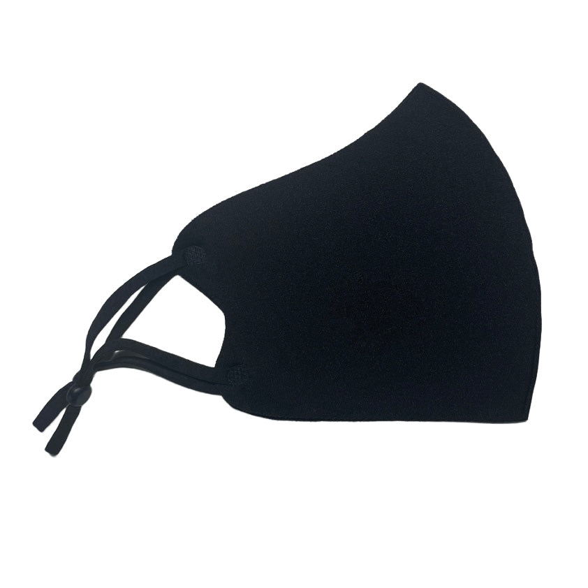 Adult Neoprene Reusable Mask — Adjustable Strap Mask SPIRIT SPARKPLUGS Black Neoprene Mask