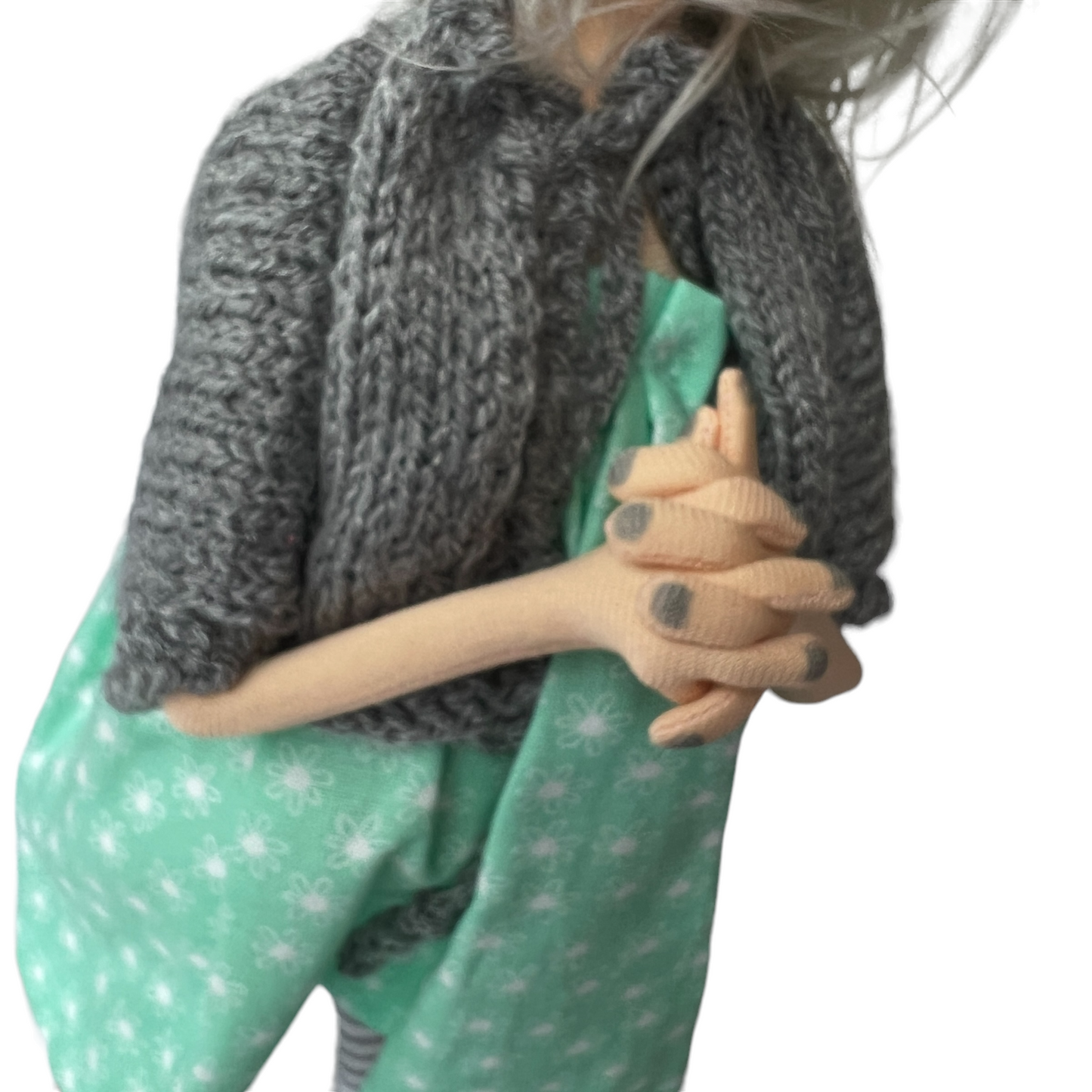 Tina, Sitting Standing Dolls Splash Quilting