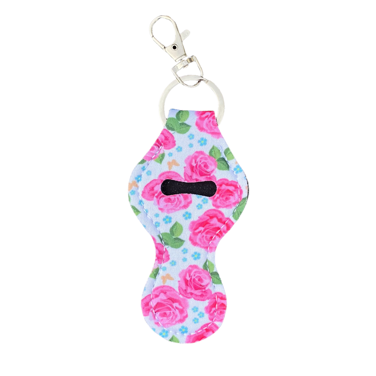Keyring — Lipstick/Chapstick Holder Keychains SPIRIT SPARKPLUGS Pink Rose