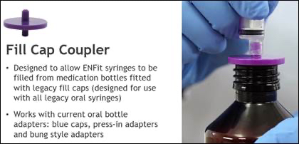⚖️ Fill Cap Coupler for Medicine Bottles by Avanos (ENFit + Non-ENFit Compatible) Medical Supplies Kylee & Co