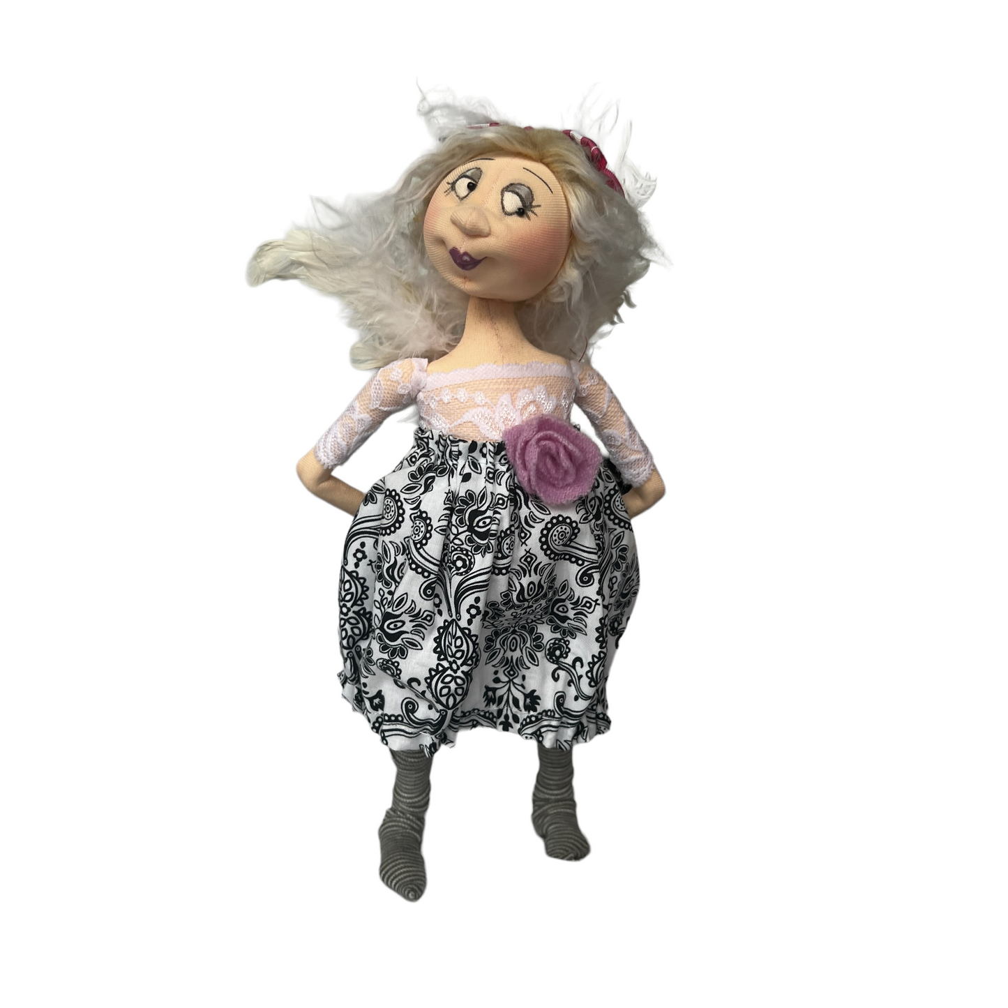 Tina, Sitting Standing Dolls Splash Quilting