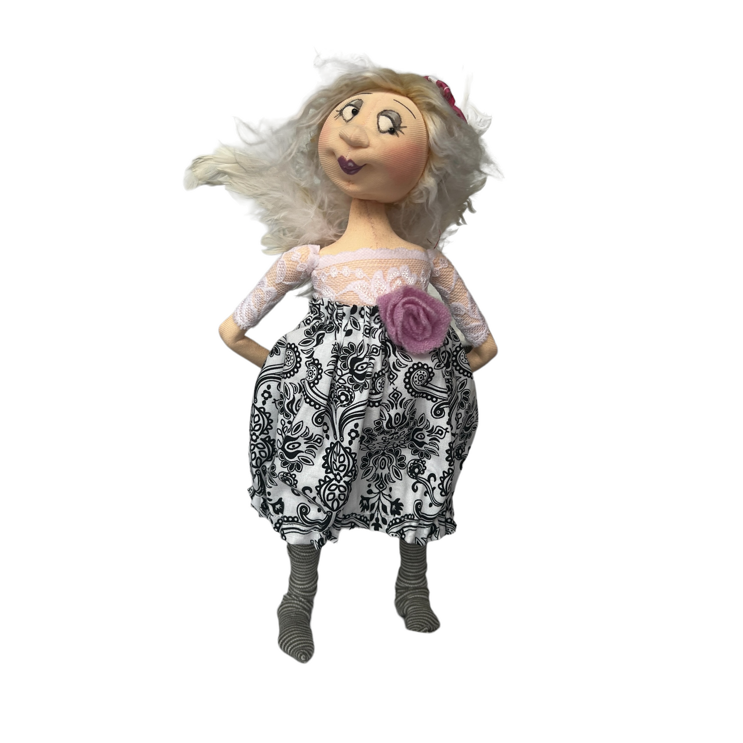 Tina, Sitting Standing Dolls Splash Quilting