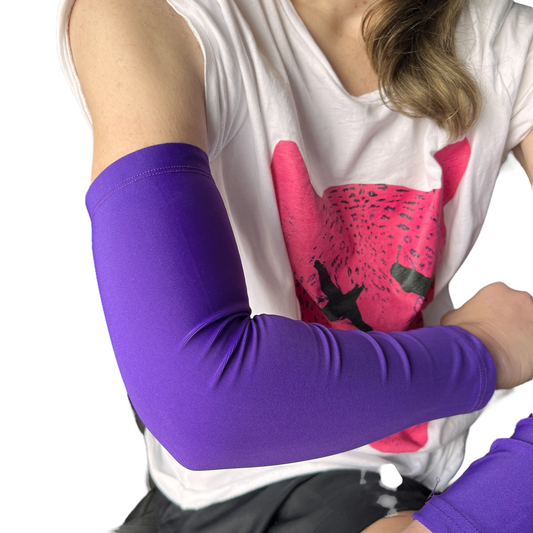 🎨 📏Sun UV Sleeve (gardening, fishing, car) SPIRIT SPARKPLUGS Purple Large