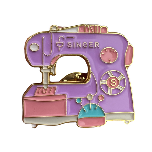 Pin — Sewing Machine (Purple)