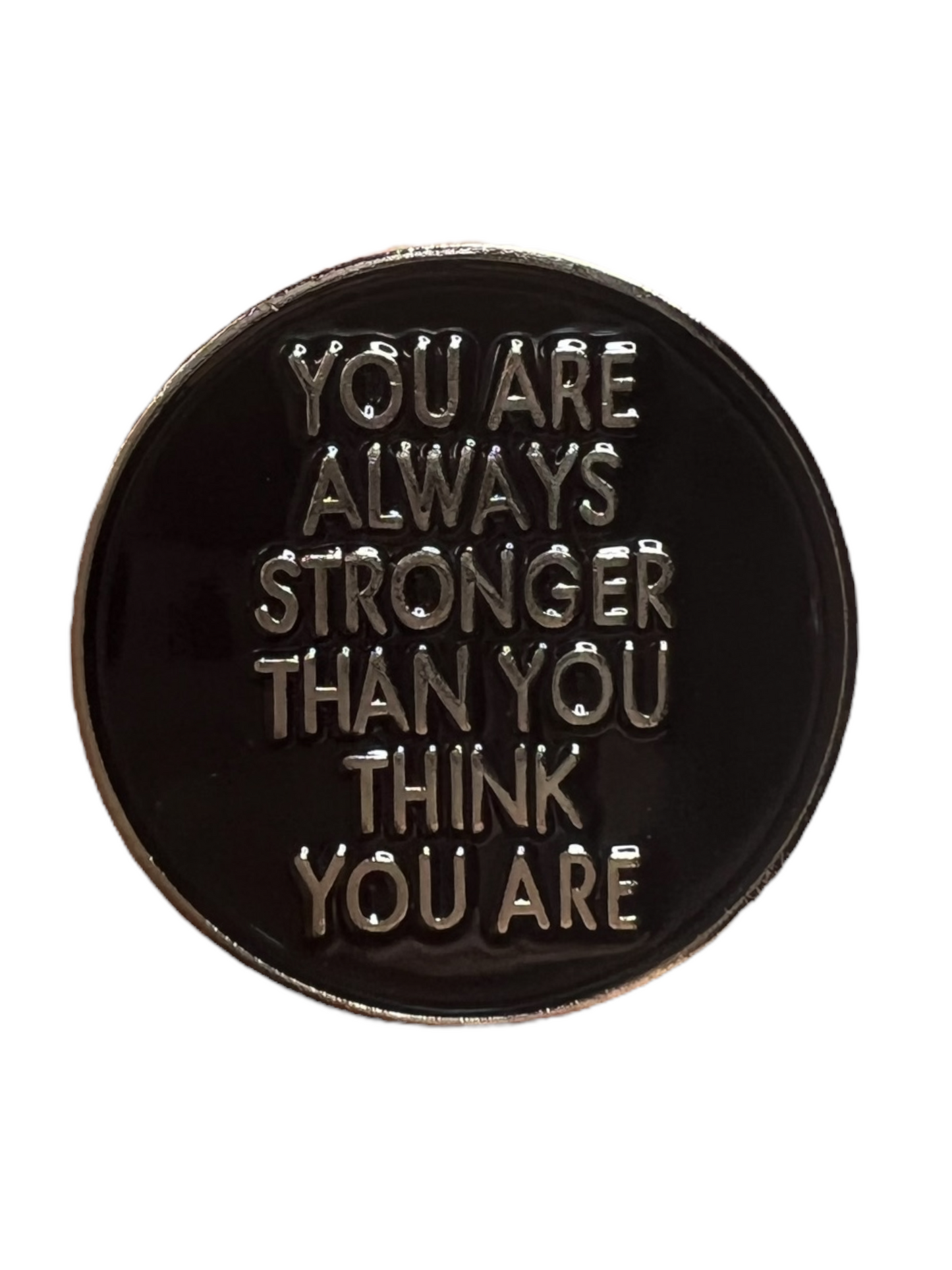 Pin — 'You Are Stronger Than You Think' SPIRIT SPARKPLUGS You Are Stronger Than You Think Black