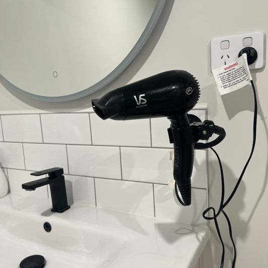 Suction On Portable Hair Dryer Holder