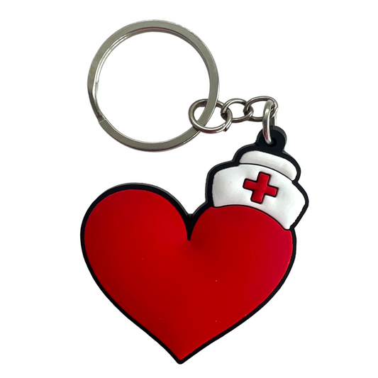 Keyring — 'Nurses Heart' SPIRIT SPARKPLUGS
