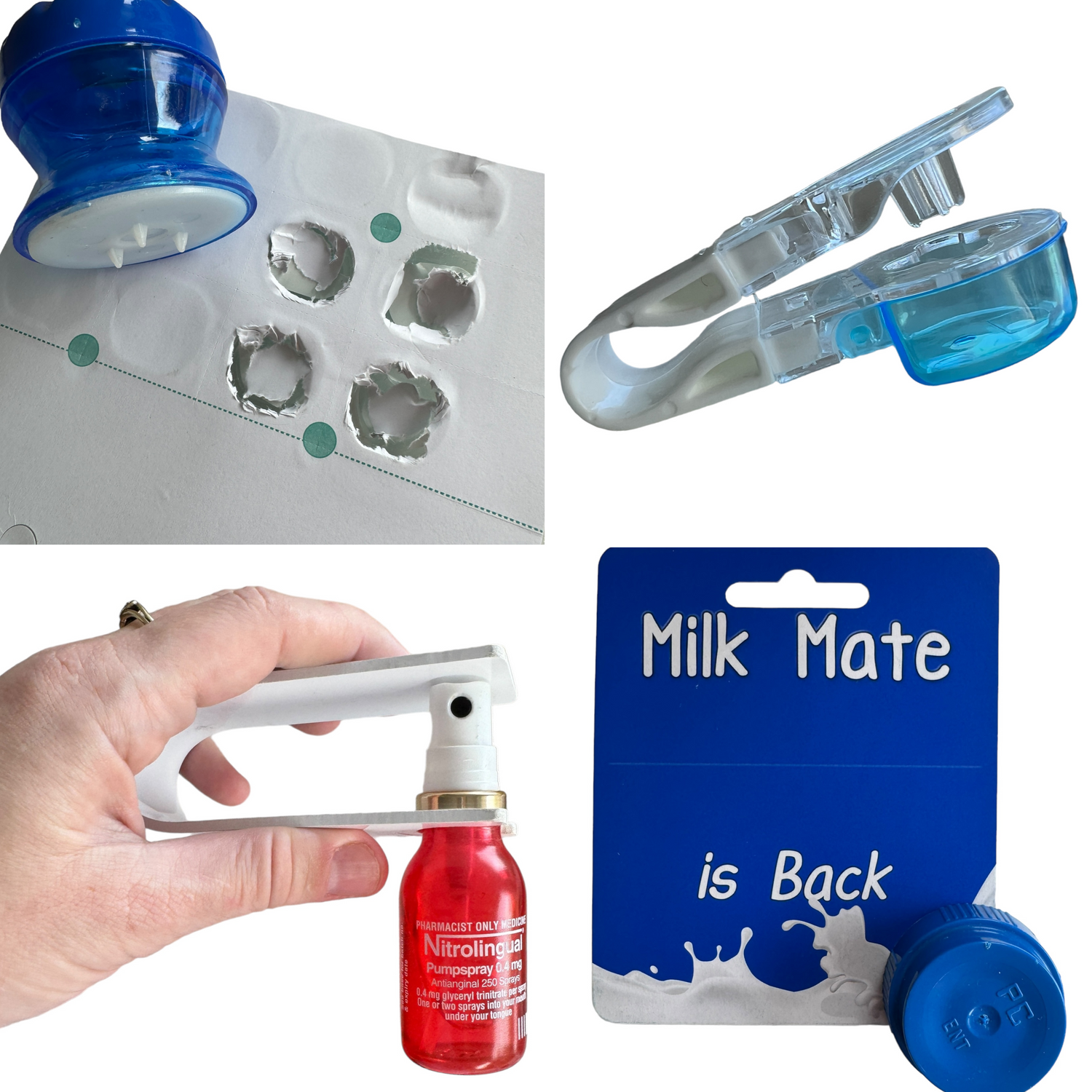 Medication Blister Pack Openers, Milk Mates etc...