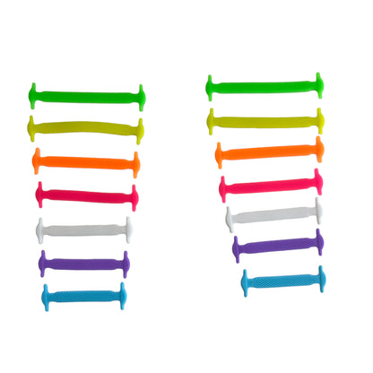 Adaptive ‘No Tie’ Shoelaces — Colourful Silicone