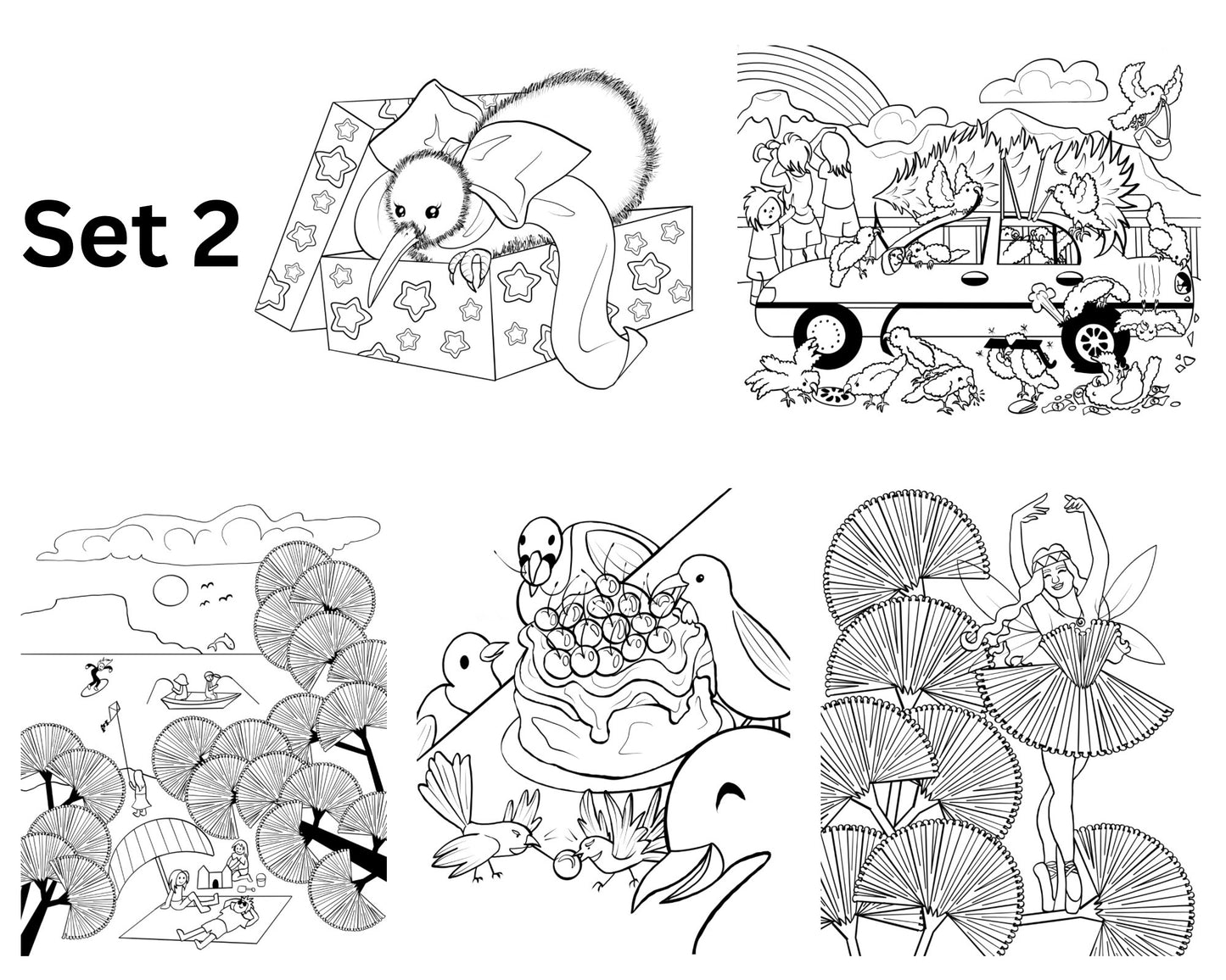 Colour-In Christmas Card — By Artist Geri Herd