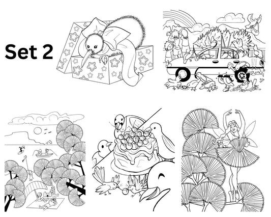 Colour-In Christmas Card — By Artist Geri Herd