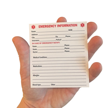 Medical Alert Card — Alzheimers Disease