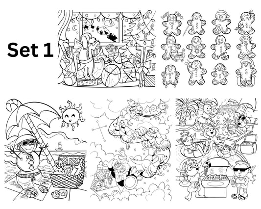 Colour-In Christmas Card — By Artist Geri Herd