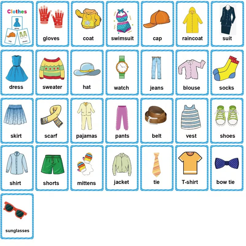 Communication Cards — Clothes