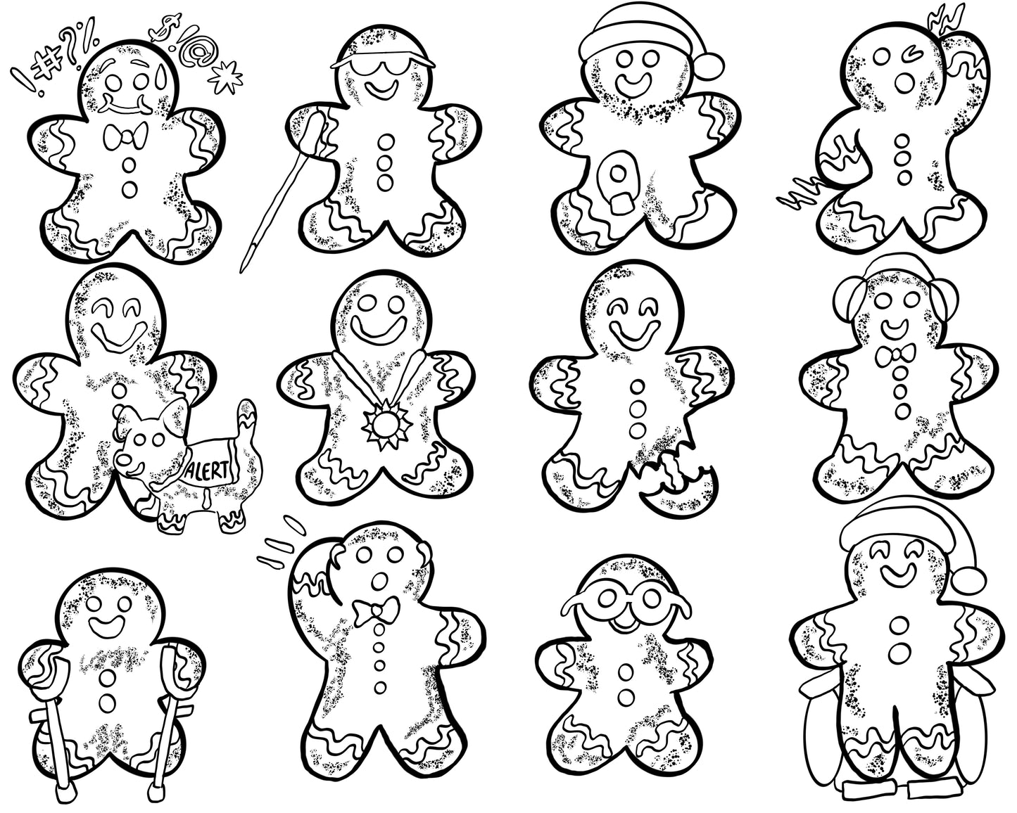 Colour-In Christmas Card — By Artist Geri Herd