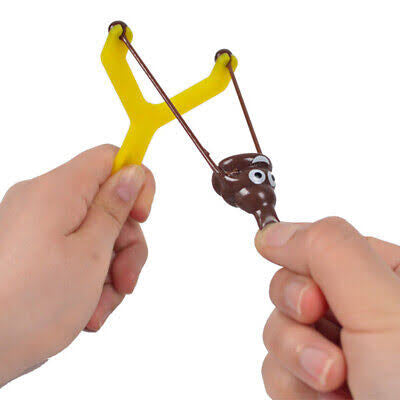 Catapulting Poop Emoji
