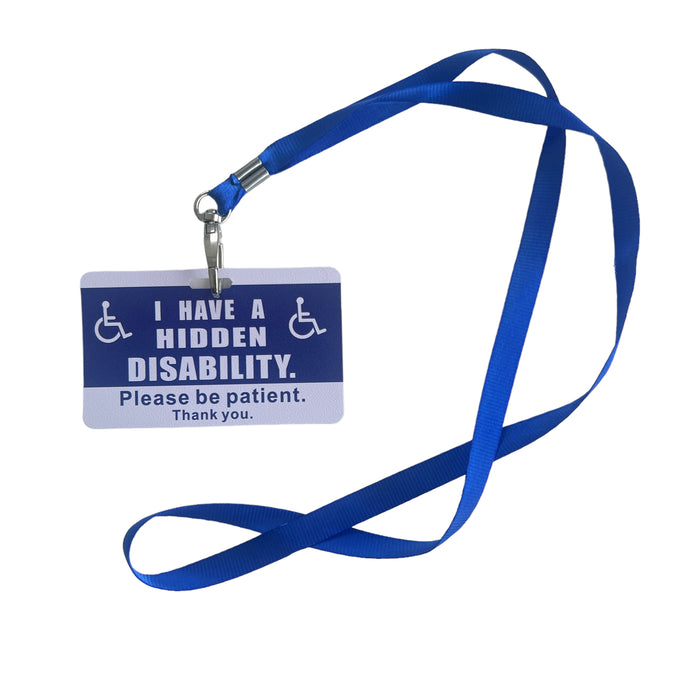 Hidden Disability Card + Lanyard