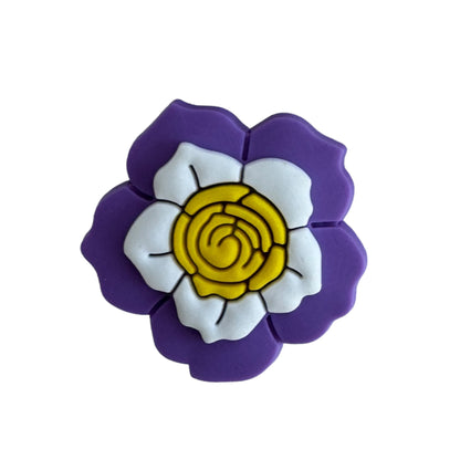 Jibbitz — Purple Flowers Set