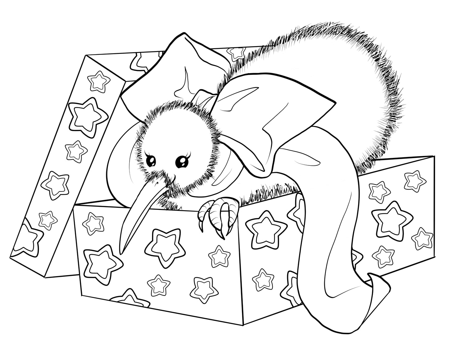 Colour-In Christmas Card — By Artist Geri Herd