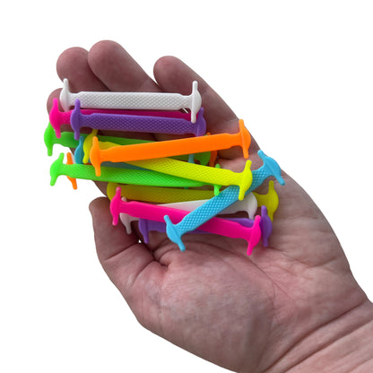 Adaptive ‘No Tie’ Shoelaces — Colourful Silicone