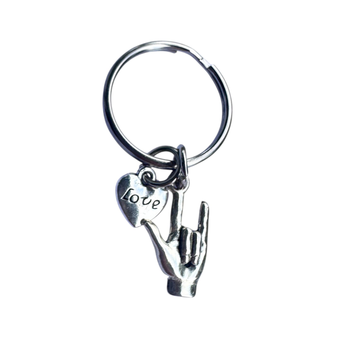 Keyring — NZSL “I Love You”