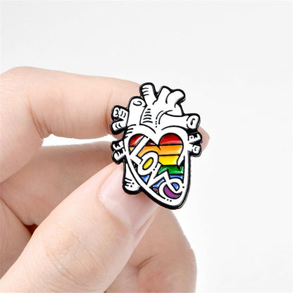 Pin — Love Heart Rainbow