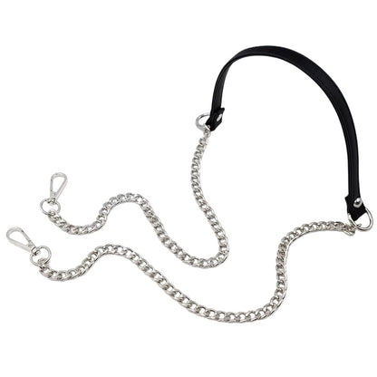 Bag Straps — Leatherette + Gold Chain