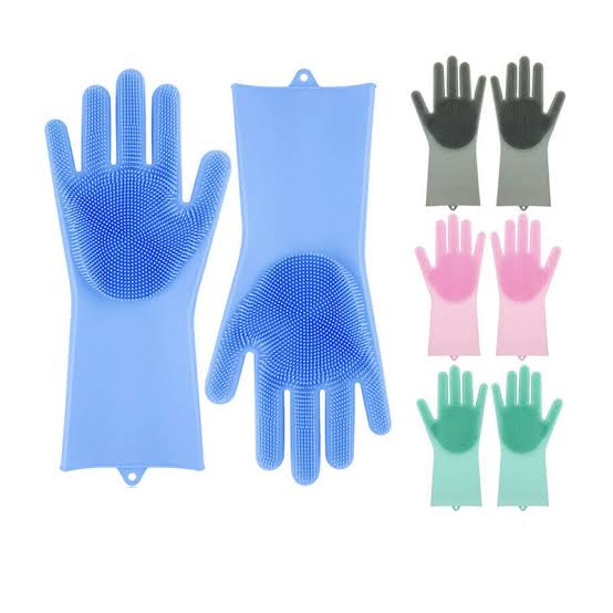Dish Washing Scrubber Gloves