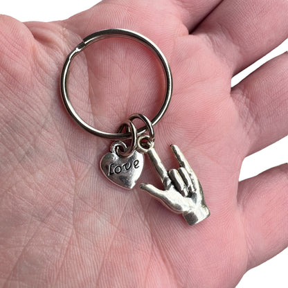 Keyring — NZSL “I Love You”