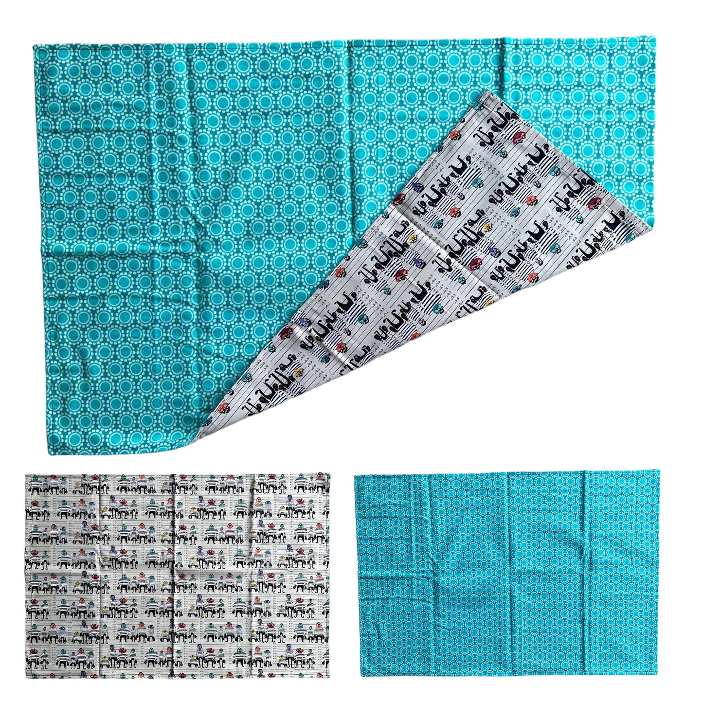 Designer Pillowcases (Dual Cotton + Flannelette)