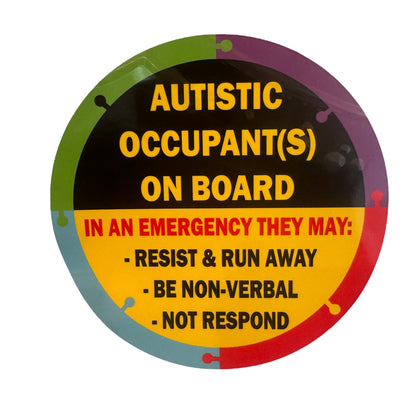 Sticker-Autistic Occupants on Board
