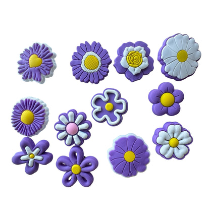 Jibbitz — Purple Flowers Set