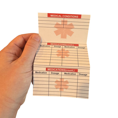 Medical Alert Card — Emergency Medical Card