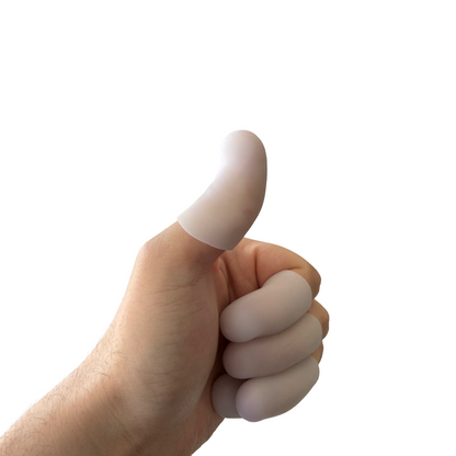Transparent Silicone Finger Tip Protectors — Full Hand Set