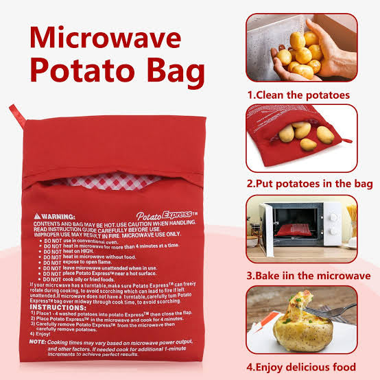 Reusable Microwave Potato Cooking Bag